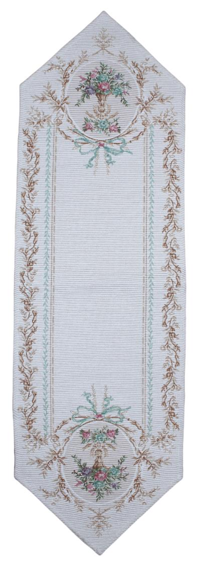 BELIEVE MEDALLİON JAKARLI DOKUMA GOBLEN  DEKORATİF RUNNER 30*110