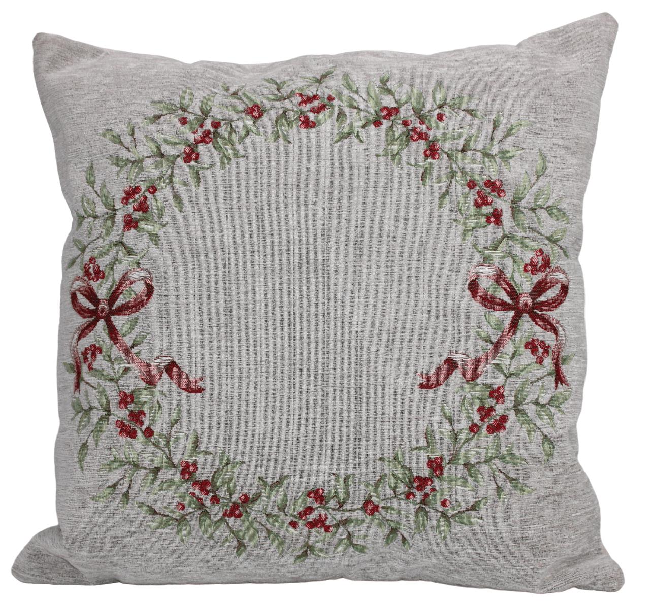 BELIEVE MONIQU JAKARLI DOKUMA GOBLEN DEKORATİF  ŞÖNİLLİ GRİ KIRLENT KILIFI  45*45