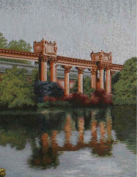 BELIEVE PALACE OF ART JAKARLI DOKUMA GOBLEN  DEKORATİF  ÇERÇEVESİZ PANO TABLO 70*120