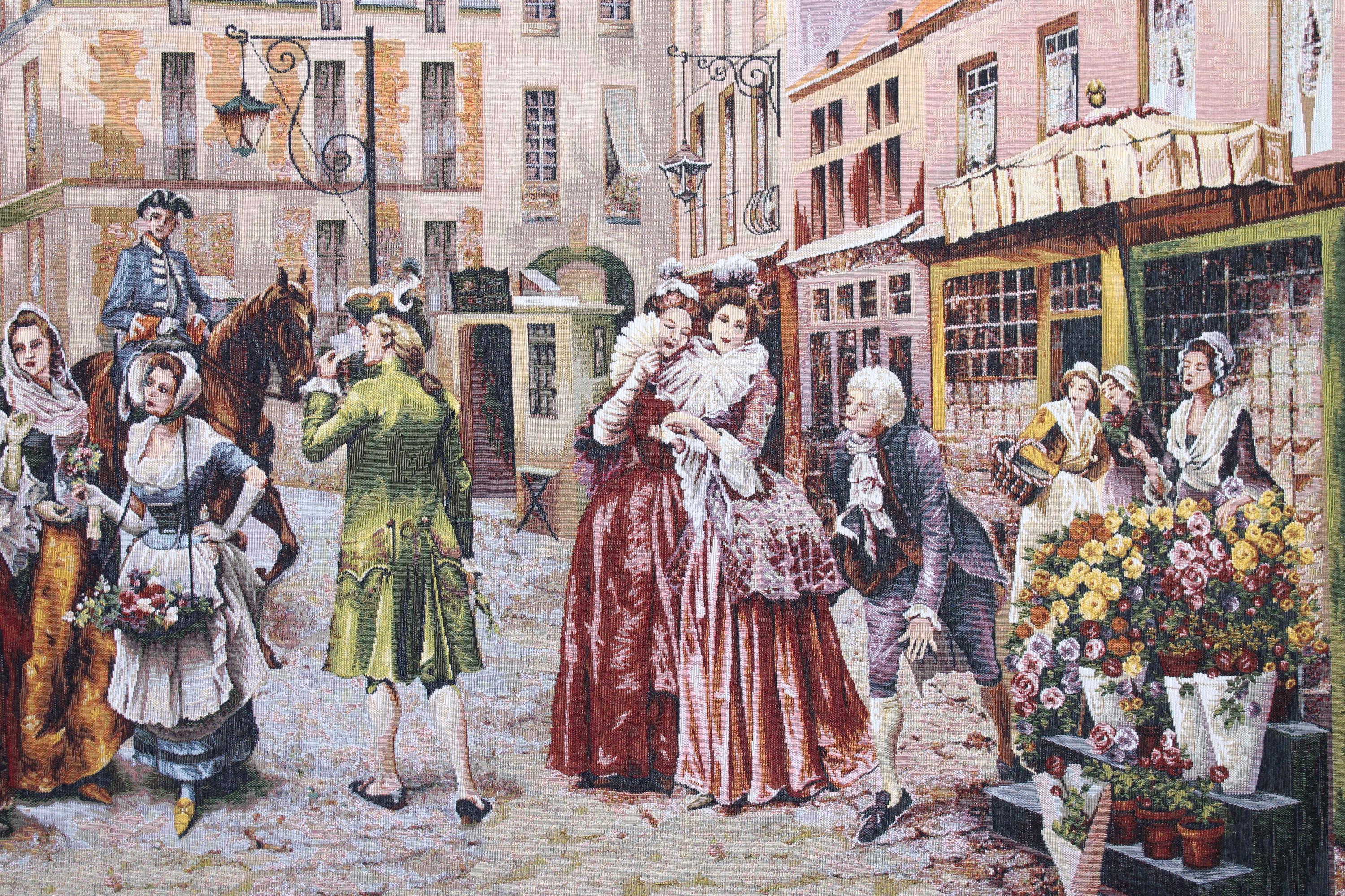 BELIEVE PEREN JAKARLI DOKUMA GOBLEN DEKORATİF   İNSANLI ÇERÇEVESİZ PANO TABLO 70*140