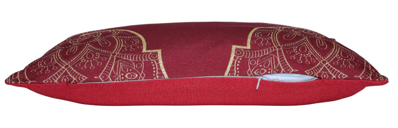 BELIEVE RAMAZAN JAKARLI DOKUMA GOBLEN   DEKORATİF KIRMIZI SİMLİ  KIRLENT KILIFI 30*55