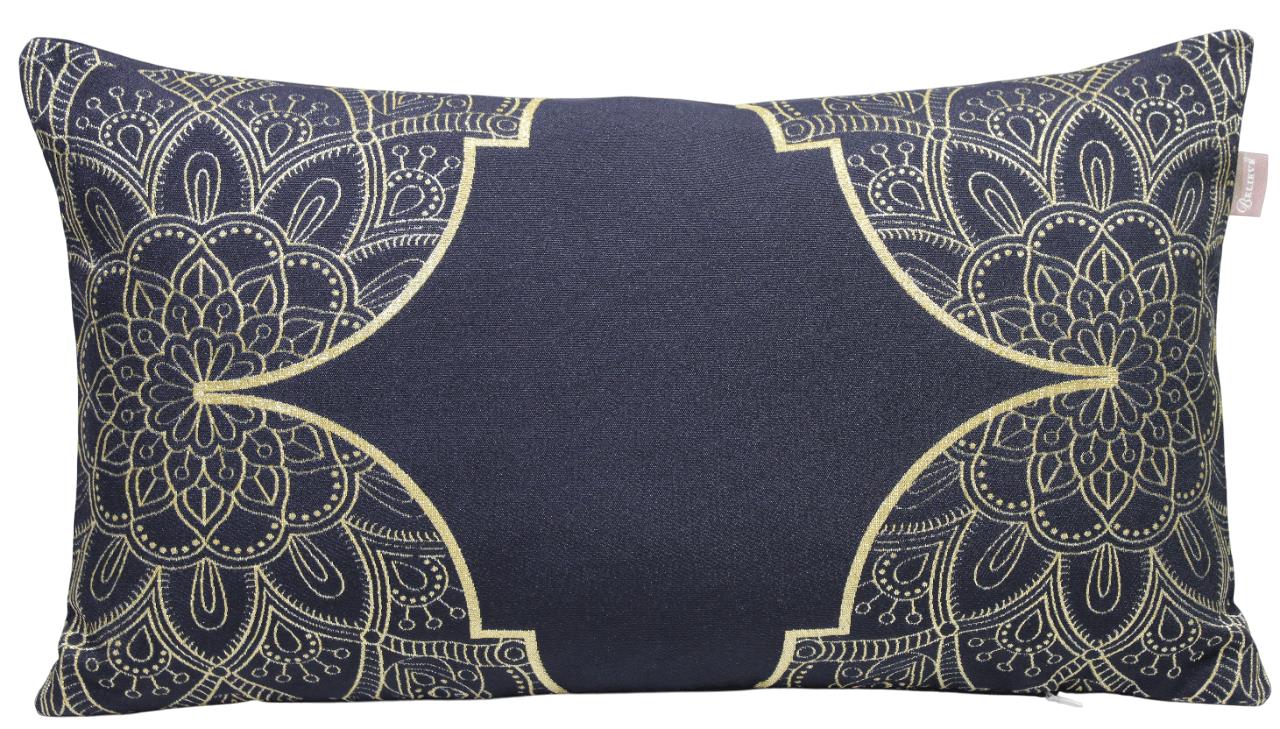 BELIEVE RAMAZAN JAKARLI DOKUMA GOBLEN  DEKORATİF SİYAH SİMLİ  KIRLENT KILIFI 30*55