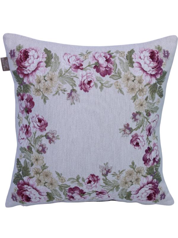 BELIEVE  ROSE FRAME JAKARLI DOKUMA GOBLEN   DEKORATİF  KIRLENT  40*40