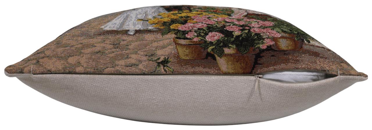 BELIEVE SADİE C JAKARLI DOKUMA GOBLEN DEKORATİF   İNSANLI RÖNESANS KIRLENT KILIFI 45*45