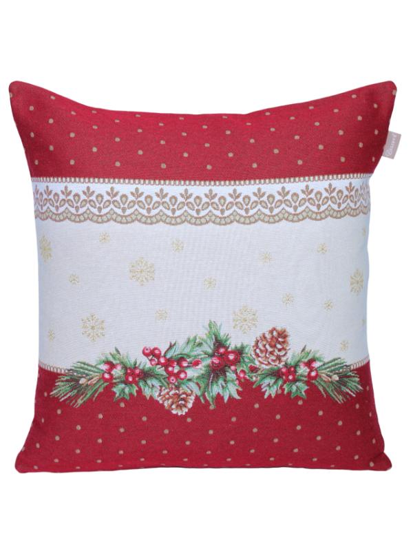 BELIEVE SHAY JAKARLI DOKUMA GOBLEN DEKORATİF   YILBAŞI KOZALAK KOKİNA  KIRLENT KILIFI 45*45