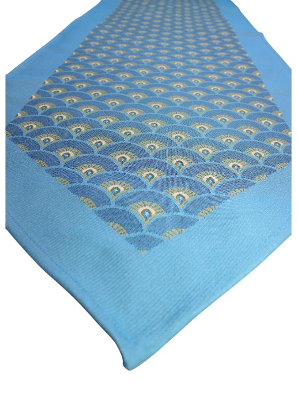 BELİEVE TAVUS KUŞU JAKARLI DOKUMA GOBLEN DEKORATİF RUNNER 50*165