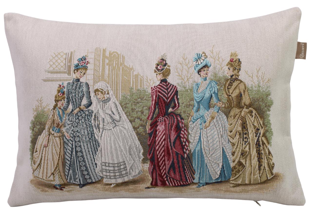 BELIEVE VİNTAGE JAKARLI DOKUMA GOBLEN DEKORATİF KIRLENT KILIFI 30*55