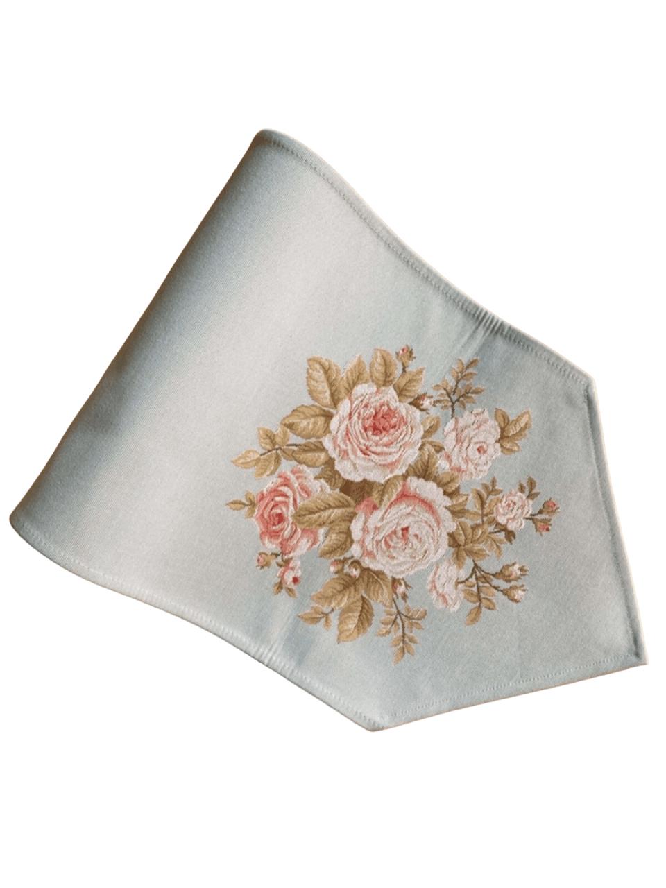 BELIEVE WHİT ROSE JAKARLI DOKUMA GOBLEN  DEKORATİF  RUNNER 30*110 cm