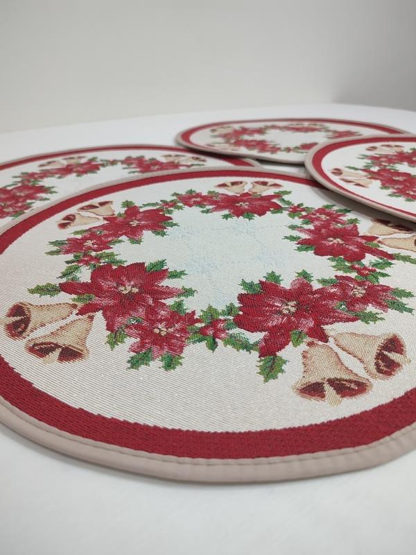 BELIEVE YILBAŞI ÇELENKLİ JAKARLI DOKUMA GOBLEN DEKORATİF AMERİKAN SER. OVAL