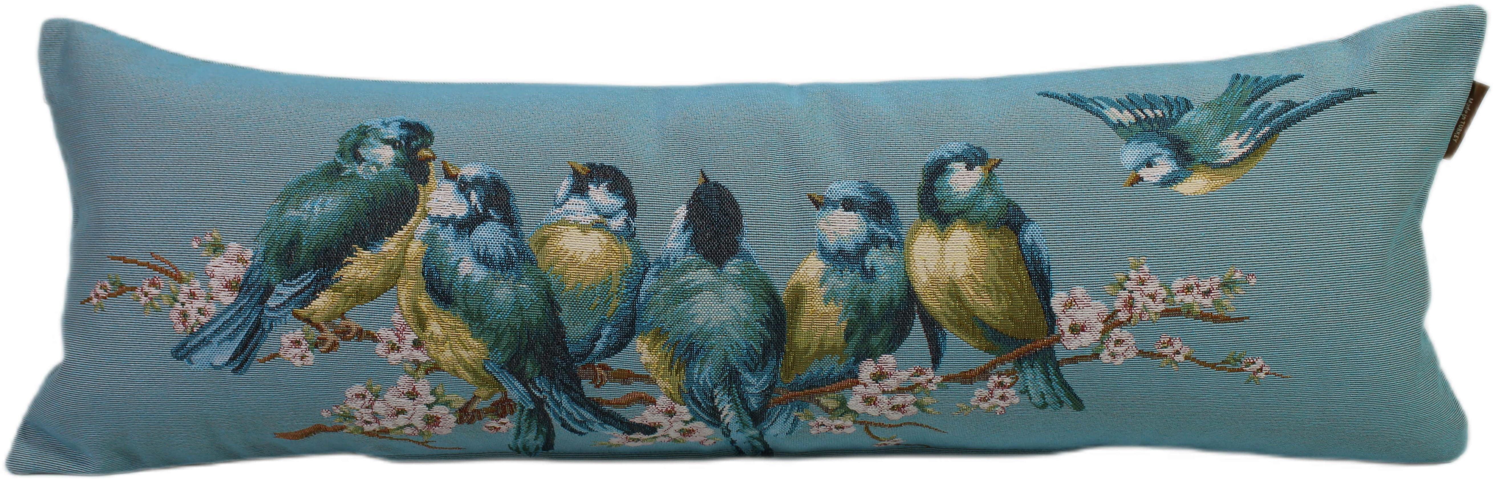 BELIEVE BIRD JAKARLI DOKUMA GOBLEN  DEKORATİF KIRLENT KILIFI  25*70