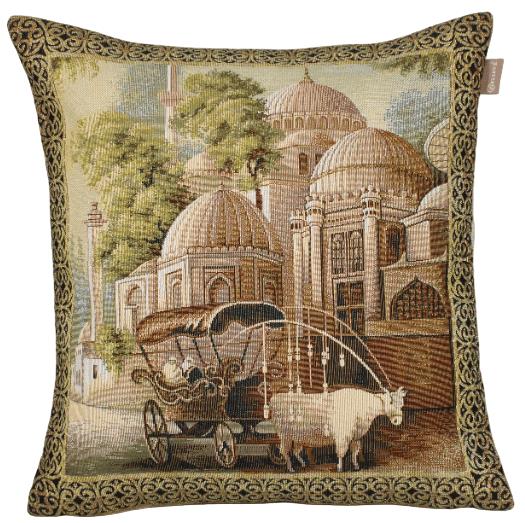 BELIEVE EYÜP SULTAN JAKARLI DOKUMA GOBLEN  DEKORATİF  KIRLENT KILIFI  40*40