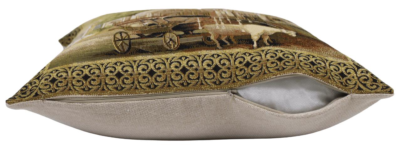 BELIEVE EYÜP SULTAN JAKARLI DOKUMA GOBLEN  DEKORATİF  KIRLENT KILIFI  40*40