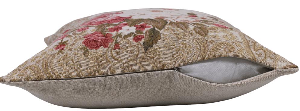 BELIEVE PAISLEY JAKARLI DOKUMA GOBLEN DEKORATİF KIRLENT KILIFI 45*45  KAHVE